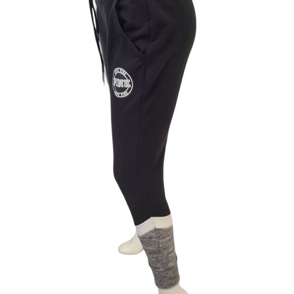 PINK Victoria's Secret Black Joggers Womens sz Small - Picture 5 of 8